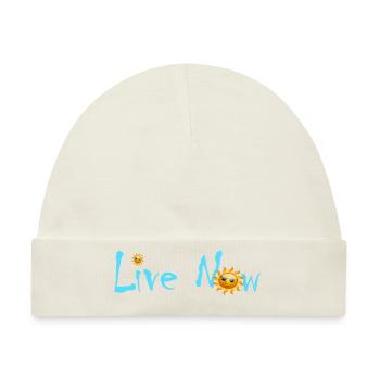 Live Sun - Baby Premium Organic Mütze - Naturweiß - Vorne