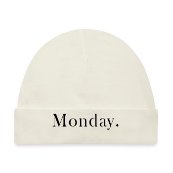 Montag - Baby Premium Organic Mütze - Naturweiß - Vorne