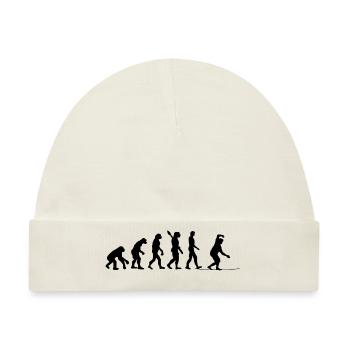 Slackline Geschenk Slackliner Tricklining - Baby Premium Organic Mütze - Naturweiß - Vorne
