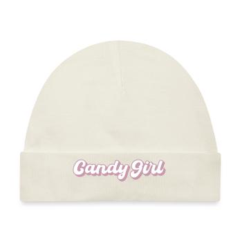 Candy Girl - Baby Premium Organic Mütze - Naturweiß - Vorne