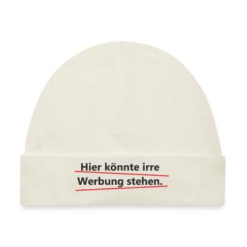 Werbung - Baby Premium Organic Mütze - Naturweiß - Vorne