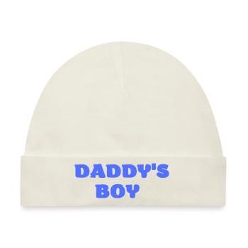 Daddy´s Boy - Baby Premium Organic Mütze - Naturweiß - Vorne