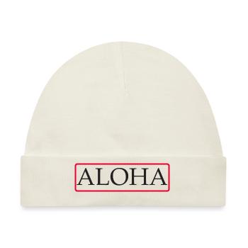 Aloha - Baby Premium Organic Mütze - Naturweiß - Vorne