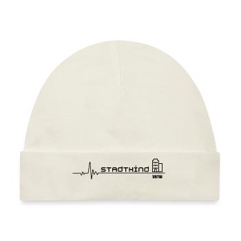 Stadtkind Ostw - Baby Premium Organic Mütze - Naturweiß - Vorne