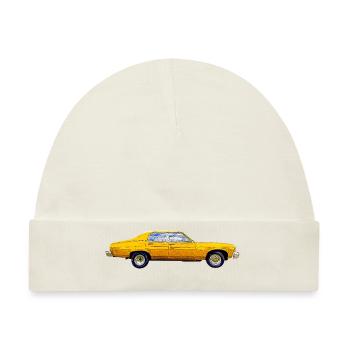 Retro-Automobil - Baby Premium Organic Mütze - Naturweiß - Vorne