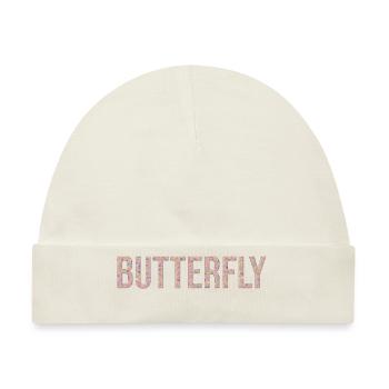 Butterfly Schmetterling 3D Marmor Textur - Baby Premium Organic Mütze - Naturweiß - Vorne