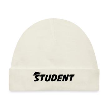 student - Baby Premium Organic Mütze - Naturweiß - Vorne