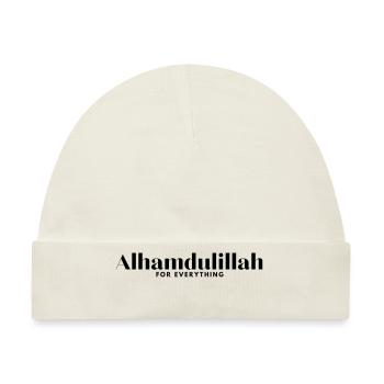 Alhamdulillah für alles /Islam /Muslim /Allah - Baby Premium Organic Mütze - Naturweiß - Vorne