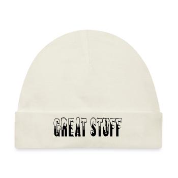 Great stuff Design für alle gängigen Unterlagen - Baby Premium Organic Mütze - Naturweiß - Vorne