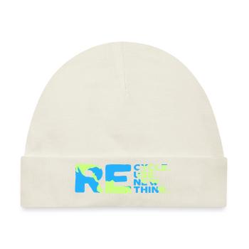 ReCycle ReUse ReNew ReThink - Baby Premium Organic Mütze - Naturweiß - Vorne