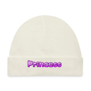Text Princess - Baby Premium Organic Mütze - Naturweiß - Vorne