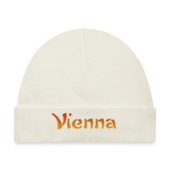 Vienna Text - Baby Premium Organic Mütze - Naturweiß - Vorne