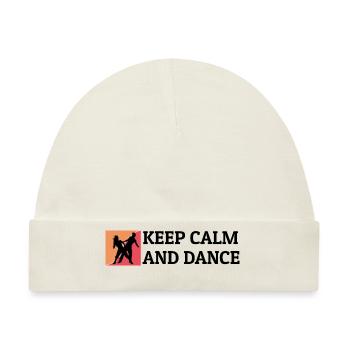 Dancing Dance Music - Baby Premium Organic Mütze - Naturweiß - Vorne