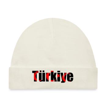 Türkiye Türkei Turkey - Baby Premium Organic Mütze - Naturweiß - Vorne