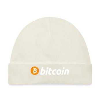 Bitcoin (Bitcoin) - Baby Premium Organic Mütze - Naturweiß - Vorne