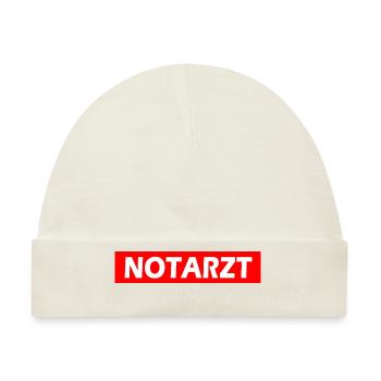Notarzt - Baby Premium Organic Mütze - Naturweiß - Vorne