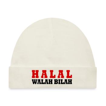 Halal - Baby Premium Organic Mütze - Naturweiß - Vorne
