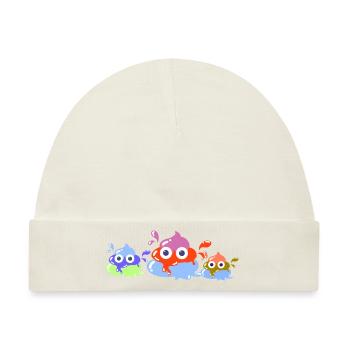 Bunte scheisse,scheisse , Familie,Pastell - Baby Premium Organic Mütze - Naturweiß - Vorne