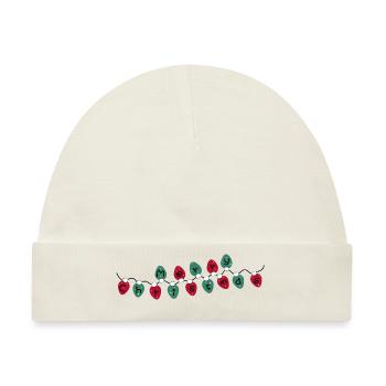 FROHE WEIHNACHTSLICHTER - Baby Premium Organic Mütze - Naturweiß - Vorne