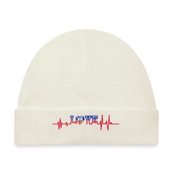 Haiti Haitian Flagge Ayiti Haitianer I Geschenk - Baby Premium Organic Mütze - Naturweiß - Vorne