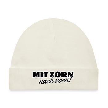 Mit Zorn nach vorn - Baby Premium Organic Mütze - Naturweiß - Vorne