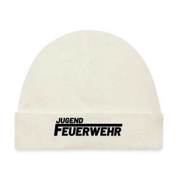 Jungedfeuerwehr Freiwillige Feuerwehr Jugend - Baby Premium Organic Mütze - Naturweiß - Vorne
