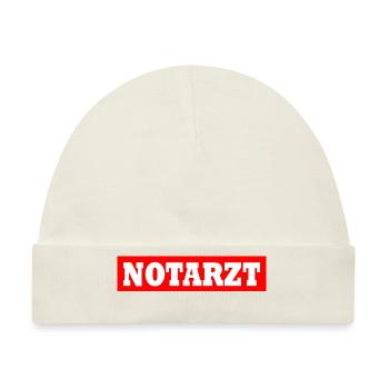 Notarzt - Baby Premium Organic Mütze - Naturweiß - Vorne
