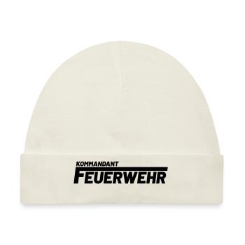 Feuerwehr Kommandant - Freiwillige Feuerwehr - Baby Premium Organic Mütze - Naturweiß - Vorne