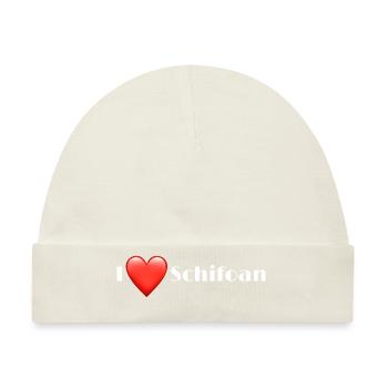 I love Schifoan - Baby Premium Organic Mütze - Naturweiß - Vorne