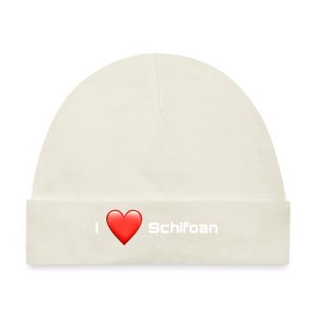 I love Schifoan - Baby Premium Organic Mütze - Naturweiß - Vorne