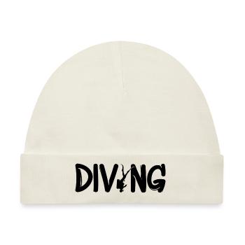 Diving - Baby Premium Organic Mütze - Naturweiß - Vorne