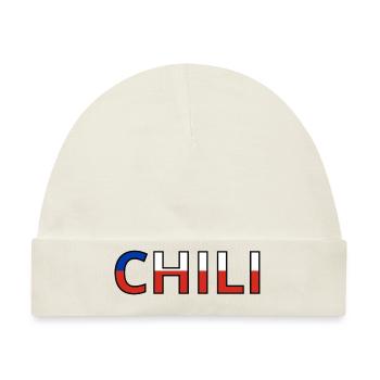 Flagge von Chile - Baby Premium Organic Mütze - Naturweiß - Vorne