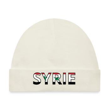 Flagge Syriens - Baby Premium Organic Mütze - Naturweiß - Vorne