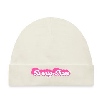 Dreiundzwanzig Geburtstag - 23. Geburtstag Retro Pink - Baby Premium Organic Mütze - Naturweiß - Vorne