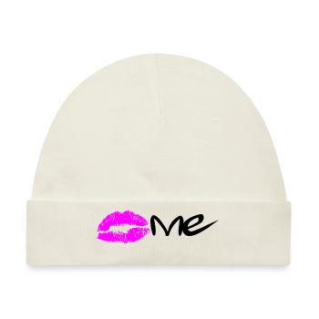Kiss me - Baby Premium Organic Mütze - Naturweiß - Vorne