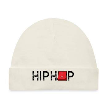 HipHop On Off - Baby Premium Organic Mütze - Naturweiß - Vorne