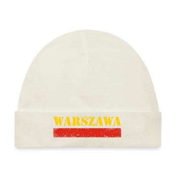Warschau Vintage - Baby Premium Organic Mütze - Naturweiß - Vorne