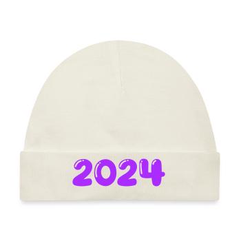 2024 - Baby Premium Organic Mütze - Naturweiß - Vorne