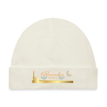 Ramadan Mubarak - Baby Premium Organic Mütze - Naturweiß - Vorne