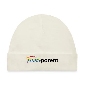 Transparent Transgender Wortspiel für alle Eltern - Baby Premium Organic Mütze - Naturweiß - Vorne