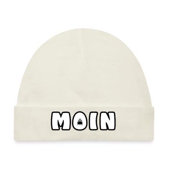 Moin& Moinsen & Guten Morgen - Baby Premium Organic Mütze - Naturweiß - Vorne