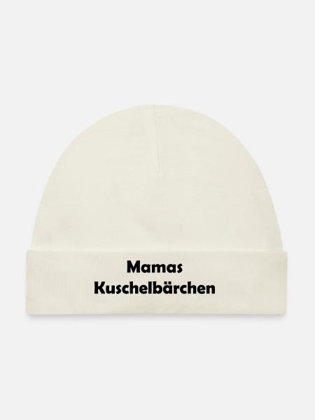 Mamas Kuschelbärchen - Baby Premium Organic Mütze - Naturweiß