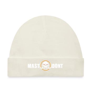 Mastodont Logo by Dalke Fishing - Baby Premium Organic Mütze - Naturweiß - Vorne