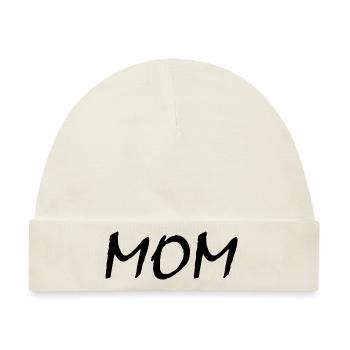 Mom - Baby Premium Organic Mütze - Naturweiß - Vorne