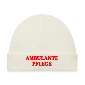 Ambulante pflege - Baby Premium Organic Mütze - Naturweiß - Vorne
