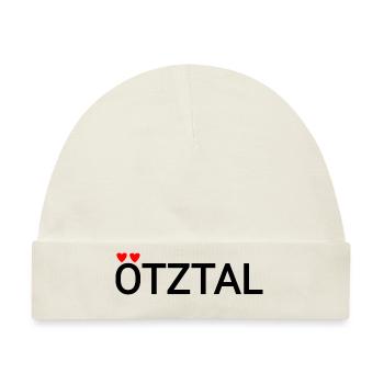 Ötztal mit Herzen - Baby Premium Organic Mütze - Naturweiß - Vorne