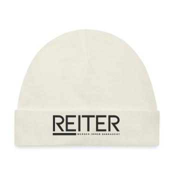 Reiter - werden immer gebraucht - Baby Premium Organic Mütze - Naturweiß - Vorne