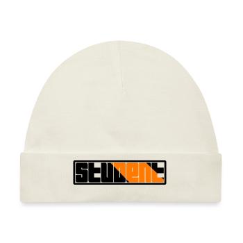 Student Logo - Baby Premium Organic Mütze - Naturweiß - Vorne