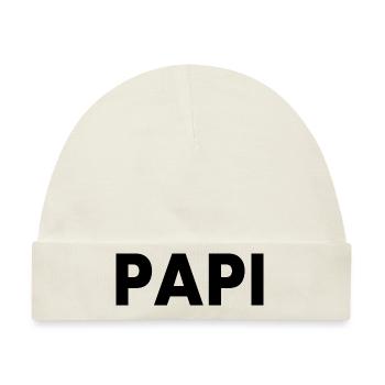 Papi - Baby Premium Organic Mütze - Naturweiß - Vorne