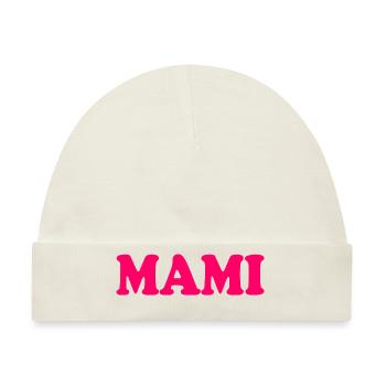Mami - Baby Premium Organic Mütze - Naturweiß - Vorne
